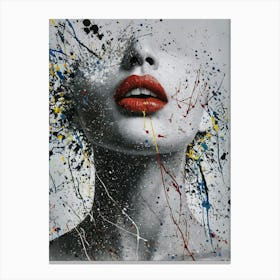 Splatter Painting Canvas Print