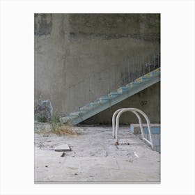 Architecture The Stairs Pool Canvas Print