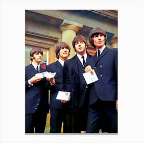 the Beatles britpop music band 3 Canvas Print