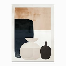 Muted Layers Minimalist Style Canvas Print