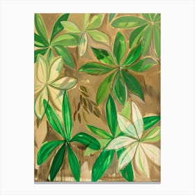 Green Leaves 8 Canvas Print