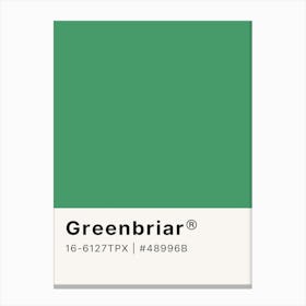 Greenbriar Canvas Print