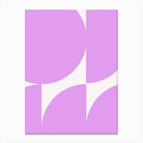 Abstract Geometric Poster Lilac Canvas Print