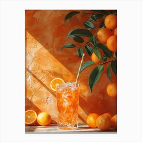 Oranges On The Wall Canvas Print