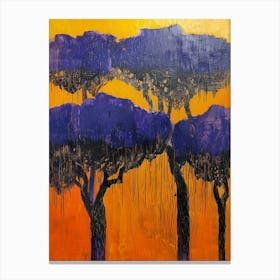 Acacia Trees Canvas Print