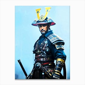 Samurai Warrior Portrait Canvas Print