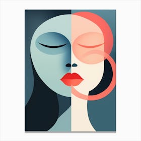 Woman'S Face 33 Canvas Print
