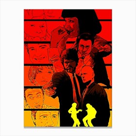 Pulp Fiction movies 5 Canvas Print