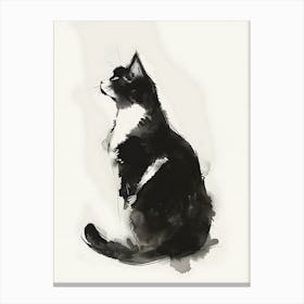 Cat Sitting Canvas Print