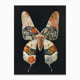 Ornate Butterfly William Morris Style Canvas Print