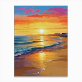 209.Golden sunset,San Francisco,USA. Canvas Print