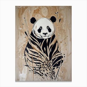 Panda Bear Fashion Canvas Print