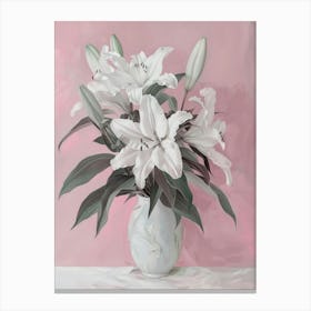 A World Of Flowers Lilies 1 Painting Canvas Print