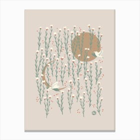 Song in the Meadow [beige] Canvas Print