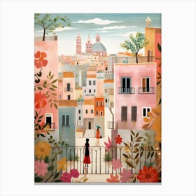 Cadiz Spain 1 Illustration Canvas Print