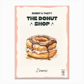 S Mores Donut The Donut Shop 0 Canvas Print