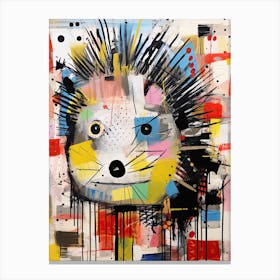 Hedgehog's Graffiti Gallery: Basquiat's style Canvas Print