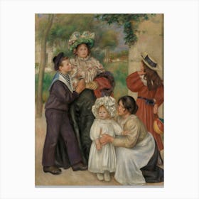 The Artist S Family, Pierre Auguste Renoir Canvas Print