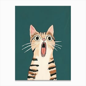 Screamed Cat Canvas Print
