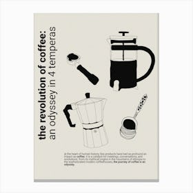 the revolution of coffee Canvas Print