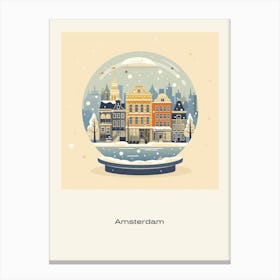 Amsterdam Netherlands 1 Snowglobe Poster Canvas Print