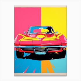 Classic Car Pop Art 2 Canvas Print