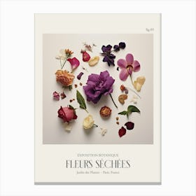 Fleurs Sechees, Dried Flowers Exhibition Poster 05 Canvas Print