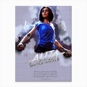 Battle Angel Alita Quotes Dr Dyson Ido 1 Canvas Print