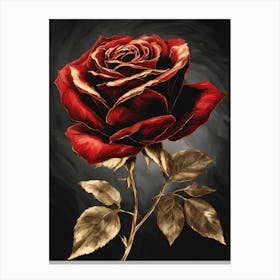 Gold Rose Canvas Print