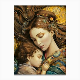 Mother And Child 6 Canvas Print