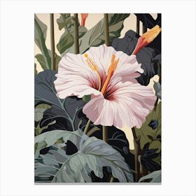 Flower Illustration Hibiscus 2 Canvas Print