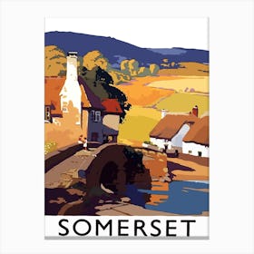 Somerset, England, Countryside Canvas Print