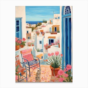 Tunis Tunisia 1 Illustration Canvas Print