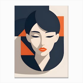 Portrait Of A Woman Art Canvas Print