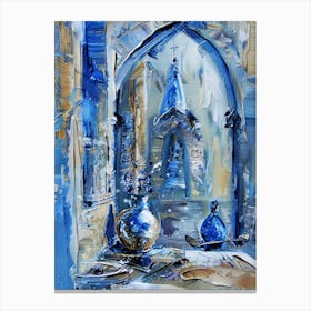 Blue Window 3 Canvas Print