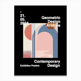 Geometric Design Archive Poster 19 Canvas Print