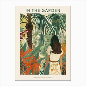 In The Garden Poster San Diego Botanical Garden 3 Canvas Print