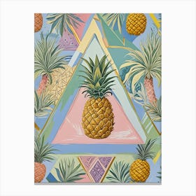 Tropical Pineapple Whimsy Canvas Print