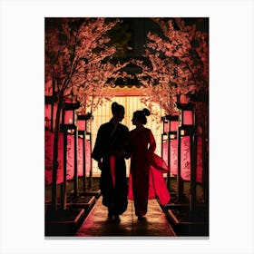 Asian Couple Canvas Print