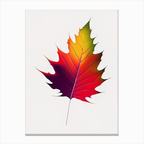 Maple Leaf Abstract 5 Canvas Print