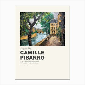 Museum Poster Inspired By Camille Pisarro 6 Canvas Print