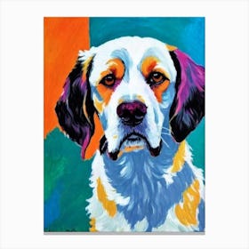 English Setter 4 Fauvist Style dog Canvas Print