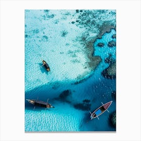 Aerial View Of The Maldives 2 Canvas Print