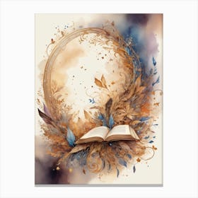 Open Book Canvas Print