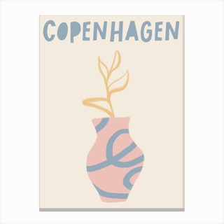 Pastel Copenhagen Canvas Print