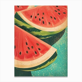 Art Deco Inspired Watermelon Canvas Print