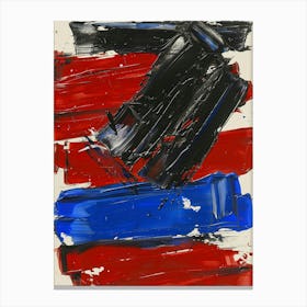 Red, Blue And Black Canvas Print