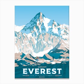 Mount Everest The Himalayas Asia Canvas Print