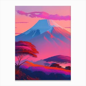 Mount Kilimanjaro Dreamy Sunset 3 Canvas Print