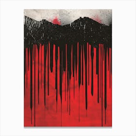 Dripping Blood Canvas Print